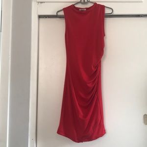Red cocktail dress